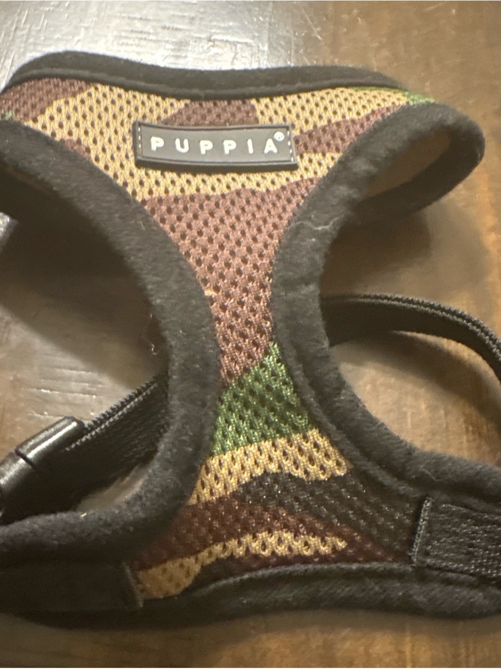 Puppia Camo Mesh Dog Harness in Brown, Green & Tan